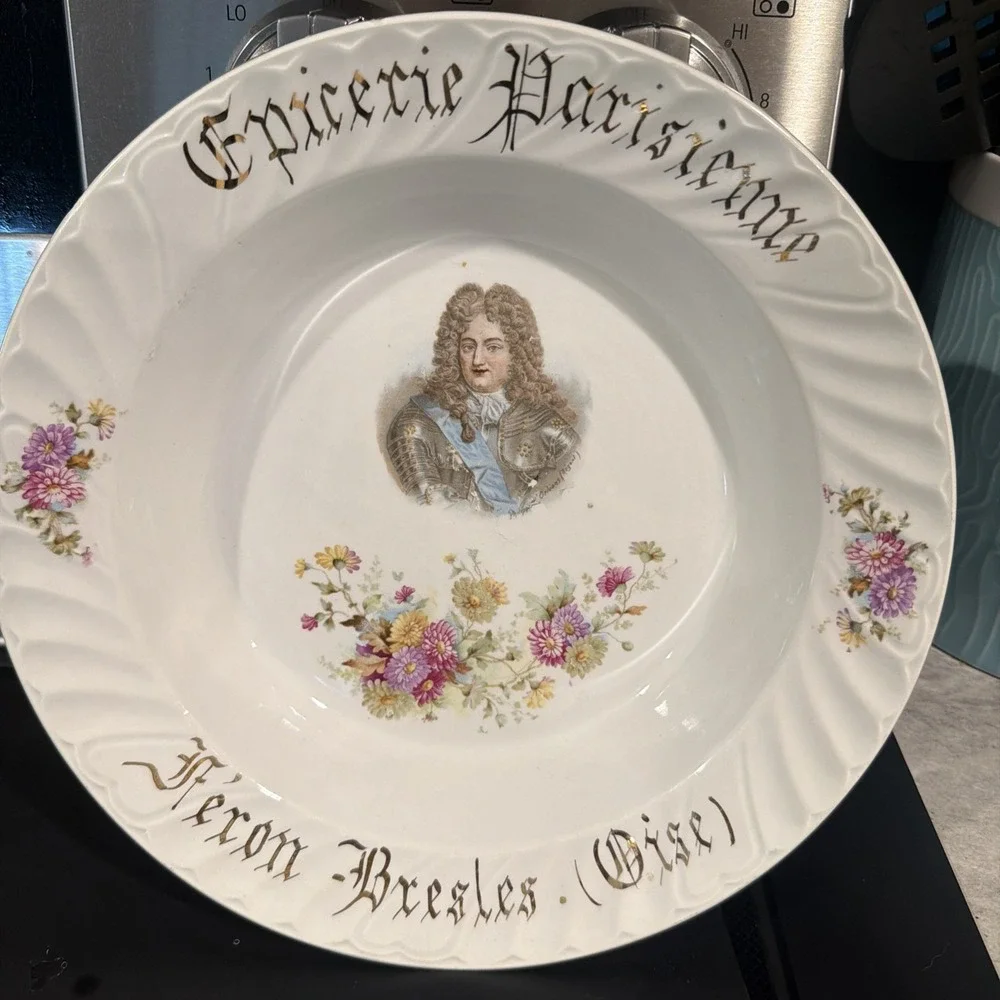 Saint Amand Hamage Nord‎ Ceramic Serving Bowl King Louis XVI Epicerie Parisienne